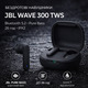 Навушники JBL Wave 300 TWS Bluetooth 5.2, Pure Bass, 26 год, сенсорне керування, IPX2, швидка зарядка