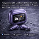Навушники JBL Live Beam 3 Purple Bluetooth з сенсорним дисплеєм кейсу, ANC, Hi-Fi звук, до 24 год, бездротова зарядка