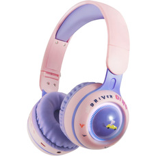 Уцінка Дитячі бездротові навушники Zunate KE-21RGB-підсвітка Bluetooth 5.0 фіолетовий