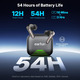 Навушники EarFun Air Pro 4+ Black: Hi-Res Audio, aptX Lossless, Адаптивний ANC 50дБ, Bluetooth 6.0, 54 год автономності
