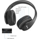 Бездротові Bluetooth-навушники-вкладки, складні бездротові та дротові стереогарнітура з вбудованим мікрофоном