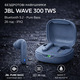 Навушники JBL Wave 300 TWS Bluetooth 5.2, Pure Bass, 26 год, сенсорне керування, IPX2, швидка зарядка