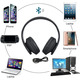 Rydohi Бездротові навушники Bluetooth над вухом, стереогарнітура Hi-Fi з глибокими басами, складані та легкі