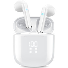 Бездротові навушники OYIB, Bluetooth 5.3, чіткі дзвінки з мікрофоном ENC, 25 годин відтворення зі світлодіодним дисплеєм