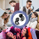 Беруші для сну SNR 45 дБ чорні | Багаторазові силіконові беруші 8 розмірів XS–L | Захист від шуму для сну, подорожей