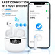 Бездротові навушники, навушники Bluetooth 5.3 з 4 мікрофонами, ENC, шумопоглинання під час дзвінків, 42 години відтворення, світло