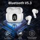 Навушники бездротові Btootos A90 PRO, Bluetooth 5.3, зі світлодіодним дисплеєм, Спорт, Елегантний, білий