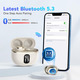 Бездротові навушники-вкладки, Bluetooth-навушники 5.4 з 4-канальними мікрофонами з шумопоглинанням ENC, сенсорним керуванням