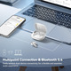 Бездротові навушники EarFun Air Pro 4 White TWS Bluetooth 5.4 з адаптивним ANC, Hi-Res Audio та вологозахистом