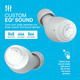 Бездротові навушники JLab Go Air Pop+ White Bluetooth-навушники з мікрофоном акумуляторні вологозахищені Хмарно-білі