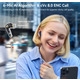 Бездротові навушники EarFun Air Pro 4: ANC 50дБ, Hi-Res LDAC, Snapdragon Sound, Bluetooth 5.4, 52 год автономності, Чорні