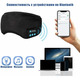 Блютуз навушники пов'язка для бігу йоги та сну SleepBand 5.0 бездротова маска гарнітура з мікрофоном чорна новий