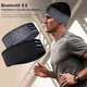 Блютуз навушники пов'язка для бігу йоги та сну SleepBand 5.0 бездротова маска гарнітура з мікрофоном чорна новий