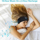 Блютуз навушники пов'язка для бігу йоги та сну SleepBand 5.0 бездротова маска гарнітура з мікрофоном чорна новий