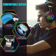 Ozeino ZW1 - Ігрова гарнітура,RGB-підсвічуванням, об'ємний звук, мікрофон із шумопоглинанням, регулятор гучності