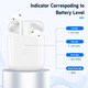 Уцінка Змінний кейс для Airpods бездротовий зарядний чохол, сумісний з Air Pods 1-го та 2-го покоління, 450 мАг, Bluetooth