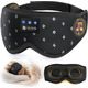 Bluetooth-маска для сну LOVE EYE 3D з навушниками — 100% затемнення, Hi-Fi звук, Bluetooth 5.4, для сну на боці, Чорна