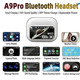 Бездротові навушники TWS Touch Screen з сенсорним екраном, ANC/ENC шумозаглушенням та Bluetooth 5.3, White (Білі)