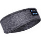 Бездротові Bluetooth навушники-пов'язка для сну та спорту з мікрофоном SleepBand BT 5.0, 10 годин роботи, Сіра