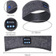 Бездротові Bluetooth навушники-пов'язка для сну та спорту з мікрофоном SleepBand BT 5.0, 10 годин роботи, Сіра
