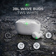 Навушники JBL Wave Buds TWS White, Bluetooth 5.3, ANC, 48 год, IP54, 4 мікрофони, JBL Pure Bass