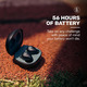 Бездротові навушники Raycon Fitness Earbuds Black: активне шумозаглушення ANC, IPX7 водозахист, 56 годин автономності
