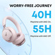 Навушники Anker Soundcore Space One Rose — Бездротові Bluetooth Hi-Res, адаптивне шумозаглушення ANC, LDAC, 55 год роботи