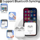 Бездротовий зарядний кейс для AirPods 4 замінний чохол з Bluetooth та портом USB-C Qi-зарядка 450 mAh Білий Alimingyan