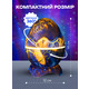 Нічник-проектор зоряного неба Динозаврове яйце K850 Blue: 21 режим, Bluetooth-колонки, білий шум, пульт ДК