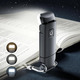 Акумуляторна LED лампа прищепка для читання USB, портативний ліхтарик для книги, 3 режими, чорна
