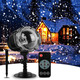Світлодіодний проектор ілюмінація сніжинками Snowflake Lamp IP65 водонепроникний міні-різдвяний сніжинки-проектор для вулиці