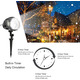 Світлодіодний проектор ілюмінація сніжинками Snowflake Lamp IP65 водонепроникний міні-різдвяний сніжинки-проектор для вулиці