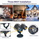 Світлодіодний проектор ілюмінація сніжинками Snowflake Lamp IP65 водонепроникний міні-різдвяний сніжинки-проектор для вулиці