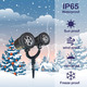 Світлодіодний проектор ілюмінація сніжинками Snowflake Lamp IP65 водонепроникний міні-різдвяний сніжинки-проектор для вулиці