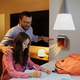Обігрівач портативний Handy Heater Turbo 800W, керамічний тепловентилятор у розетку, термостат, таймер, дисплей