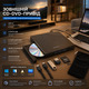 Зовнішній оптичний привід CD/DVD ORIGBELIE USB 3.0 Type-C: CD-RW/DVD-ROM, Hub 8-в-1 (4xUSB, SD/TF), для Mac/Windows/Linux