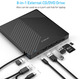 Зовнішній оптичний привід CD/DVD ORIGBELIE USB 3.0 Type-C: CD-RW/DVD-ROM, Hub 8-в-1 (4xUSB, SD/TF), для Mac/Windows/Linux