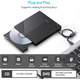 Зовнішній оптичний привід CD/DVD ORIGBELIE USB 3.0 Type-C: CD-RW/DVD-ROM, Hub 8-в-1 (4xUSB, SD/TF), для Mac/Windows/Linux
