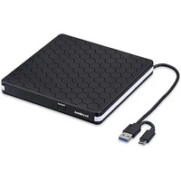 Зовнішній DVD-привід Amicool USB 3.0 Type-C для ПК ноутбуків MacBook запис читання перезапис дисків