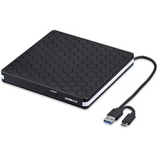 Зовнішній DVD-привід Amicool USB 3.0 Type-C для ПК ноутбуків MacBook запис читання перезапис дисків