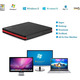 Зовнішній CD/DVD-привід Rioddas BT669 USB 3.0: Портативний дисковод DVD-RW для ноутбука та ПК, Windows / Mac / Linux (Black)