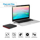 Зовнішній CD/DVD-привід Rioddas BT669 USB 3.0: Портативний дисковод DVD-RW для ноутбука та ПК, Windows / Mac / Linux (Black)