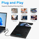 Зовнішній DVD/CD привід NOLYTH 5-в-1 USB 3.0 Type-C — Портативний дисковод для MacBook та Windows з SD/TF та Аудіовиходом
