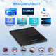 Зовнішній DVD/CD привід NOLYTH 5-в-1 USB 3.0 Type-C — Портативний дисковод для MacBook та Windows з SD/TF та Аудіовиходом