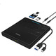 Зовнішній DVD/CD привід NOLYTH 5-в-1 USB 3.0 Type-C — Портативний дисковод для MacBook та Windows з SD/TF та Аудіовиходом