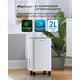 Осушувач повітря Pro Breeze 6л/24г: Розумний сенсор вологості, Сушіння білизни, Таймер, 2л Бак, Тихий 39дБ (PB-D-26)