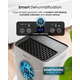 Компресорний осушувач повітря Pro Breeze 12L з резервуаром для води 2 л, функцією сушіння білизни та автоматичним датчиком