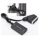 Конвертер SCART-HDMI 1080P з HDMI та USB кабелем | Адаптер відео-аудіо Full HD для ТВ, проектора, PS3, DVD