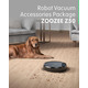 Запасні частини ZOOZEE Z50C для комплекту аксесуарів для робота-пилососа ZOOZEE Z50 з 1 пухнастою роликовою щіткою, 1 роликовою щі