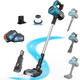 Акумуляторний пилосос Psogpone 550W 45000Па для Makita 18V: 6-в-1, HEPA, 2 АКБ 5.5Аг, LED-щітка, Velvet Black